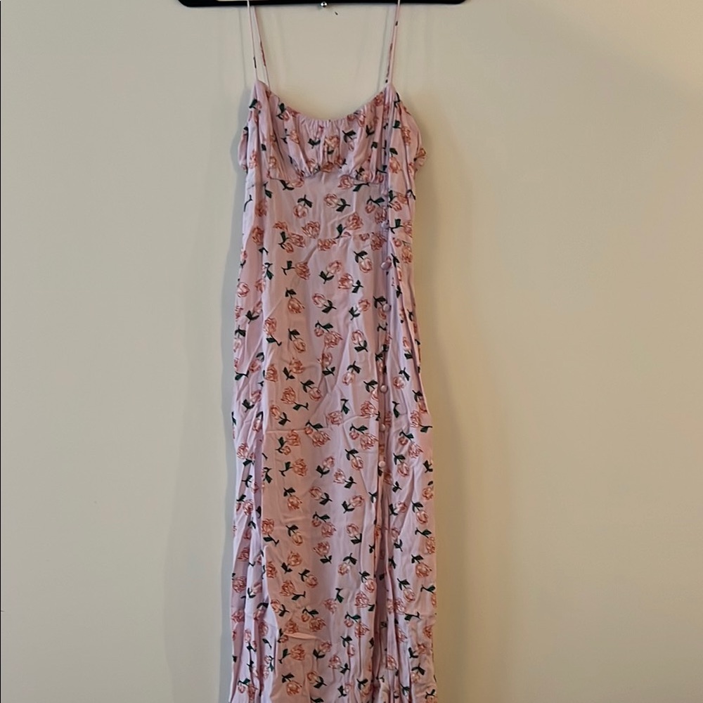Zara Floral Pink Maxi Dress